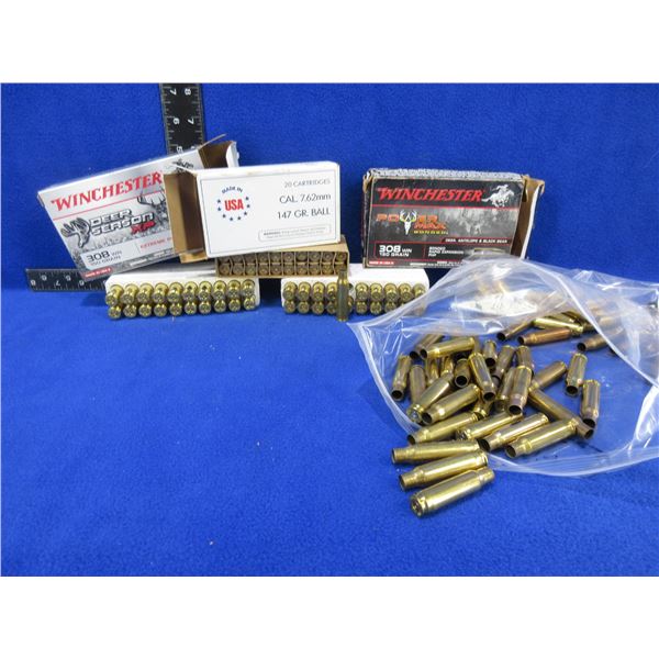 Brass Only - 308 Win Unprimed - Bag of Approx. 124