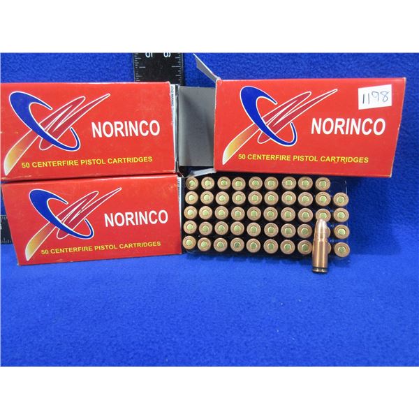 7.62X25 85gr FMJ Norinco Cartridges - 3 Boxes of 50