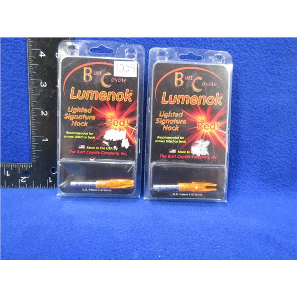 2 Burt Coyote Lumenock Lighted Signature Nocks
