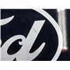 Image 2 : Vintage 2 Sided Porcelain Sign - Genuine Ford Parts