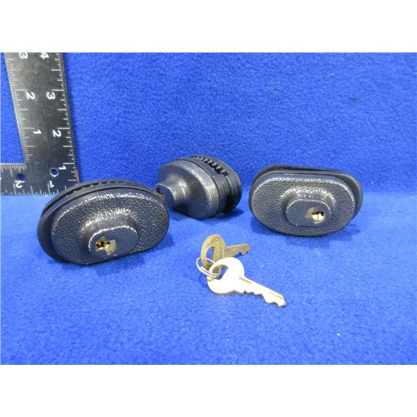 3 Trigger Locks Keyed Alike with 2 Keys