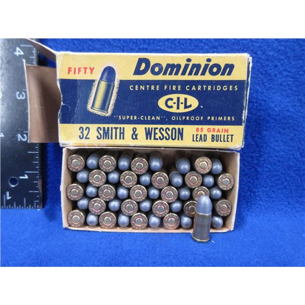 Collector Ammo - 32 S&W 85gr CIL Dominion Cartridges