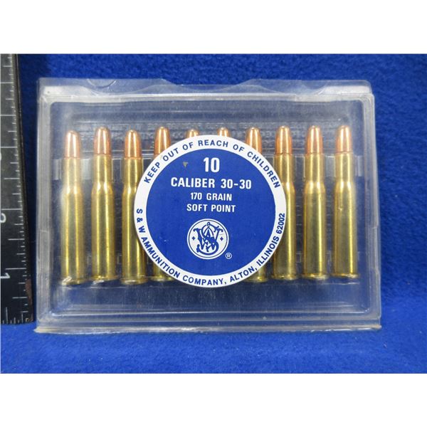 30-30 Cal. 170gr SP Smith & Wesson Cartridges - Box of 10