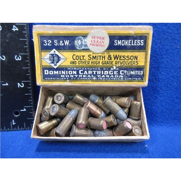 Collector Ammo - 32 S&W Mixed Headstamps Cartridges