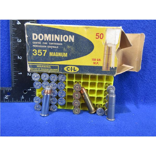 357 Mag/38 Spl Cartridges - Box of 11 (357 Mag) and 19 (38 Spl)
