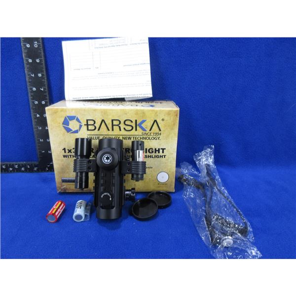 Barska 1x30 IR Electro Sight with Red Laser Sight