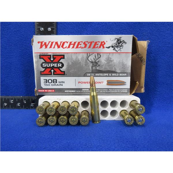 308 Win. Mixed Headstamps Cartridges - Box of 13
