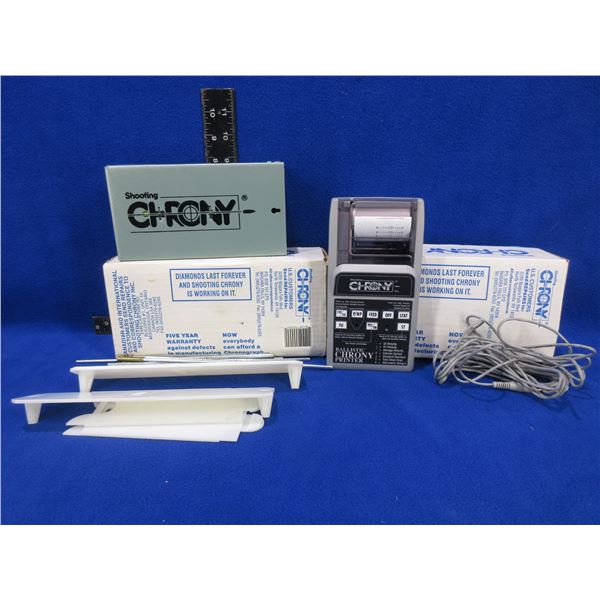 Shooting Chrony Chronograph and Ballistic Chrony Printer