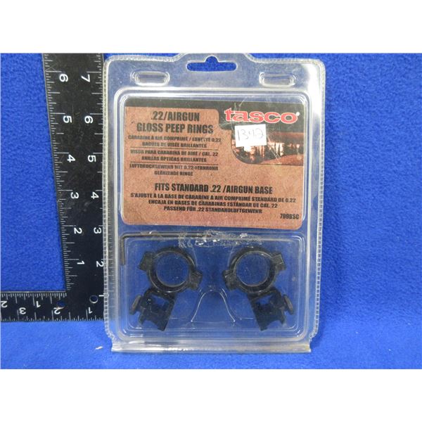 NEW - Tasco .22/Airgun Gloss Peep Rings