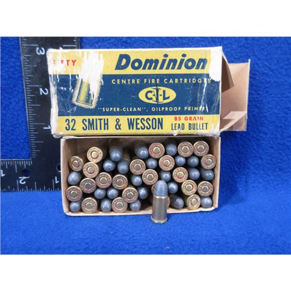 Collector Ammo - 32 S&W 85gr CIL Dominion Cartridges