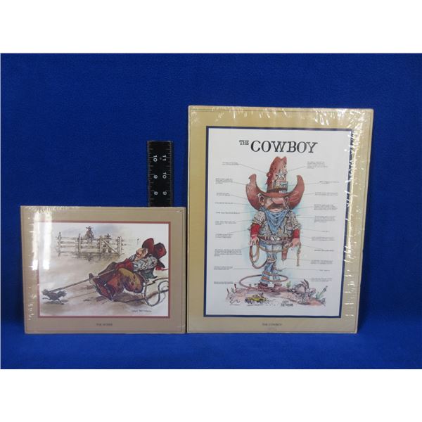2 Prints - The Cowboy 11" x 14", The Roper 8" x 10"