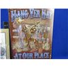 Image 2 : 1 Tin Sign - Hang Yer Hat, 1 Print - Four Wheeler