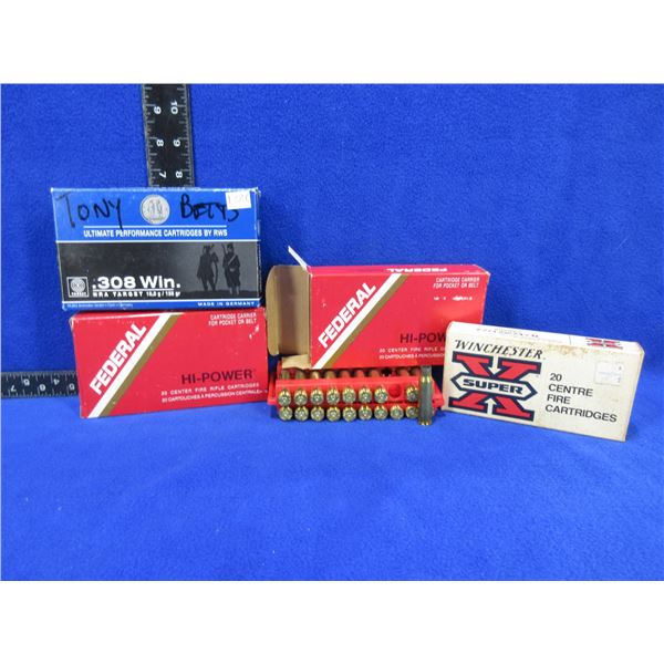 Brass Only - 308 Win. Unprimed - 3 Boxes of 20, Box of 13