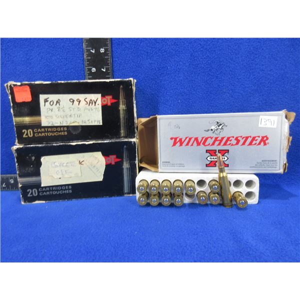 250 Savage Reloads - 2 Boxes of 20, Box of 14