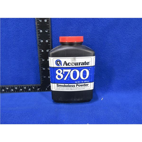Accurate 8700 Smokeless Powder - Sealed 1 lb Tub