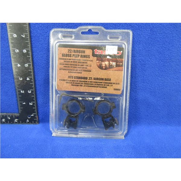 NEW - Tasco .22/Airgun Gloss Peep Rings