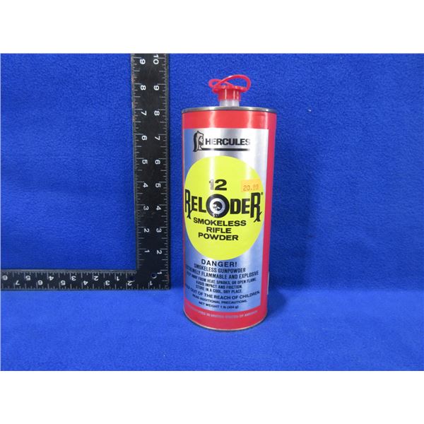 Hercules 12 Reloder Rifle Powder - 490 Grams Including Tub