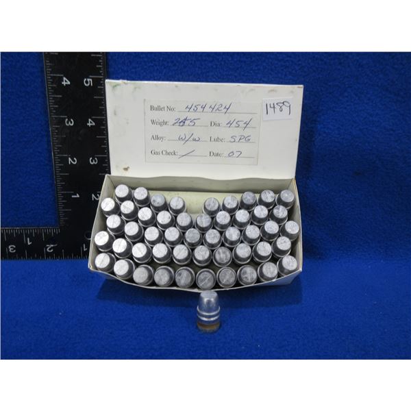 .454" 255gr Bullets - Box of 100