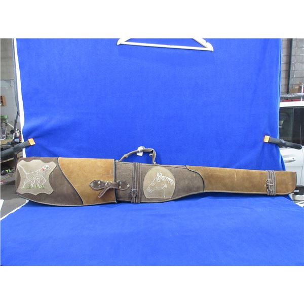 Suede Leather Scabbord Style Soft Rifle Case - 50"