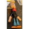 Image 1 : Vintage 1930's Articulated Wooden Popeye the sailor toy Black & Blue version