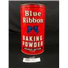 Image 1 : Vintage Blue Ribbon Double Action Baking Powder Can 3Lb in Great Shape