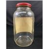 Image 2 : Early Nabob Paper Label Fountain Fruits & Syrup Jar With Lid