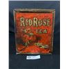 Image 1 : Rare and Antique Red Rose Tea Indian and Ceylon 5lb Tin H.Estabrooks Co. Limited St Johns NB Toronto