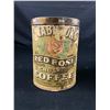 Image 2 : Antique Vintage Two Estabrooks Red Rose Coffee Tins- Nice Graphics Displays Well