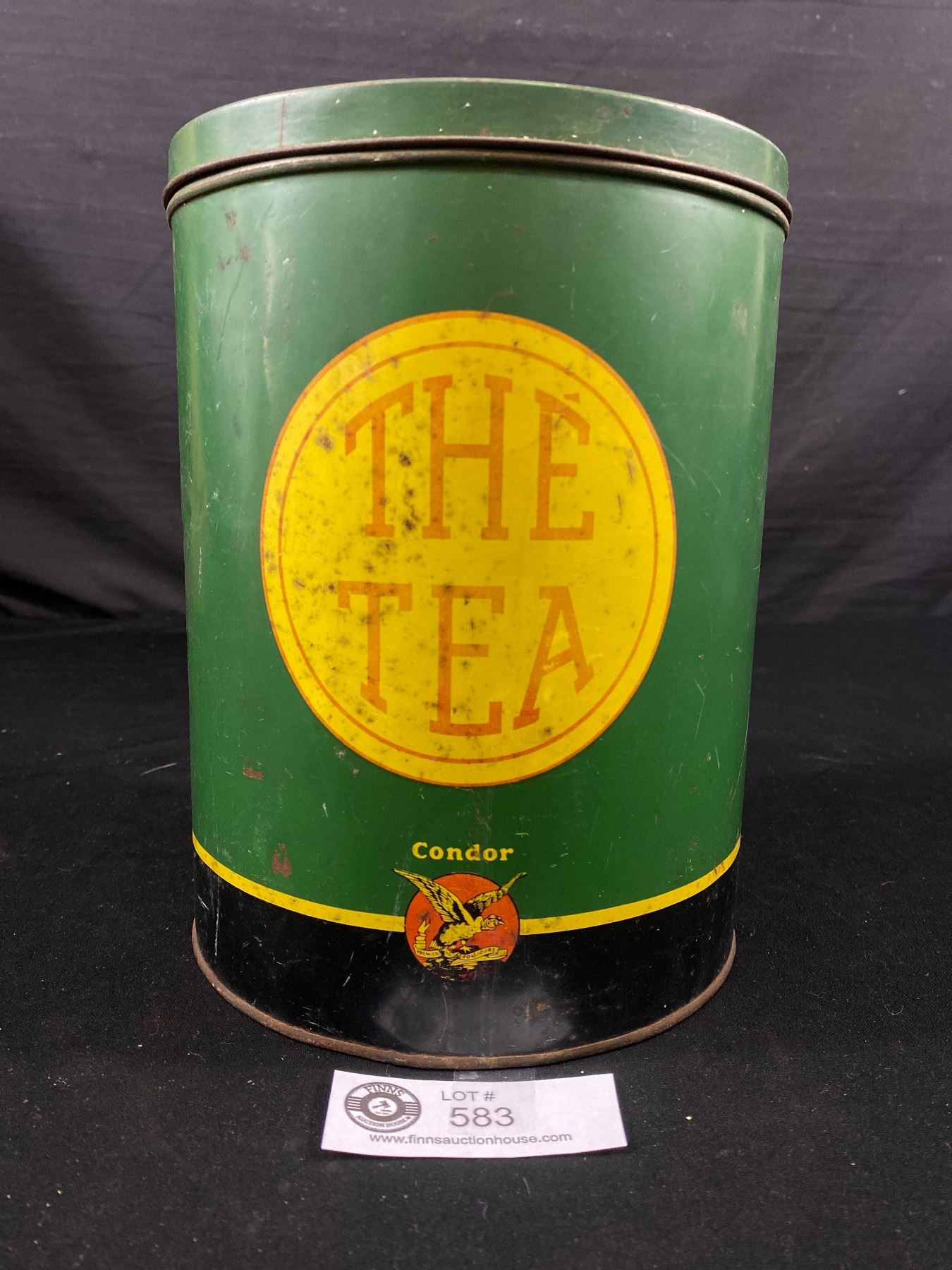 Condor Tea 101 Rare Antique Tin Can By Condor Tea BoudR Ias Frewes Montreal Quebec ...