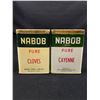 Image 2 : Lot of 4 Vintage Nabob Spice Tins