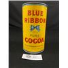 Image 1 : Vintage Blue Ribbon Paper Label Cocoa Tin