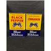 Image 8 : Lot of 3 Vintage Blue Ribbon 8oz Spice Tins