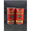 Image 2 : Lot of 4 Vintage Blue Ribbon Spice Tins
