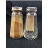 Image 2 : Lot of 2 Early Blue Ribbon Spice Jars