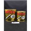 Image 1 : 2 Vintage Empress Brand Marmalade Tins. 48 and 24 oz Tins