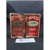 Image 1 : Lot of 2 Vintage Paper Label Empress Spice Tins