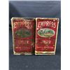 Image 2 : Lot of 2 Vintage Paper Label Empress Spice Tins