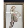 Image 3 : Early Varga Framed Pin-Up Girl. Approx. 12 1/2" x 6 1/2"