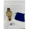 Image 1 : Stunning Michael Kors Mens Watch, Gold w/Diamond Face