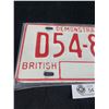 Image 2 : Very Nice BC Demonstration Dealer License Plate