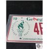 Image 2 : Mint Condition 1993 Georgia Centennial Olympic Games License Plate