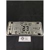 Image 1 : Hard To Find 1961 Burnaby "Cab" Taxi License Plate. Nice Condition. Very Low Number!