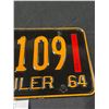 Image 3 : 1964 New York Trailer License Plate, Nice Condition