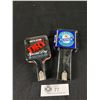 Image 1 : Vintage Carling & Molson Acrylic Beer Tap Handles