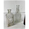 Image 2 : Vintage Apothecary Bottles- Amber Squibb 1932, Clear Nyal & Other