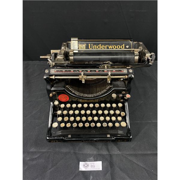 Antique Underwood No.5 Typewriter- Made In Canada