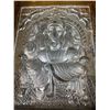 Image 2 : Antique Lord Ganesha Silver Artwork- 214gm- Approx 10"x12" Framed