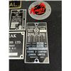 Image 2 : Misc Metal Manufacturing Tags