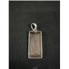 Image 2 : Large .925 Silver Pendant w/Black Stone