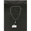 Image 1 : Beautiful .925 Silver Chain w/Crystals & Lovely Crystal Pendant (35" long)
